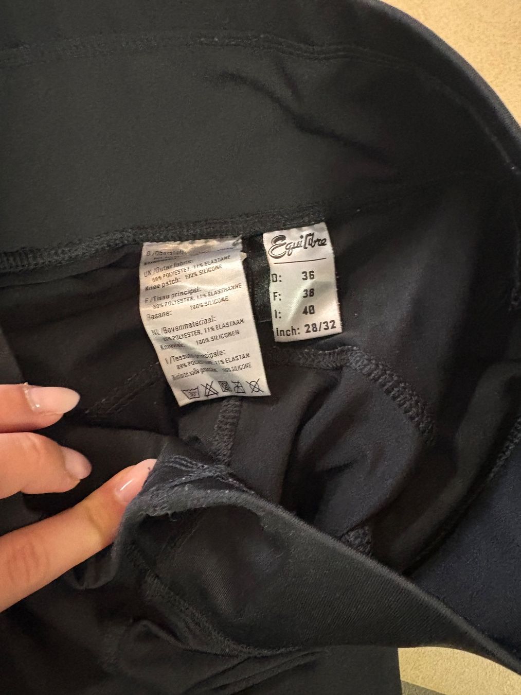 Felix Bühler Leggings: Equestra Reithose schwarz, Gr. 36 – Usato da Brütten venduto da dar_l7n9 2