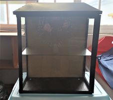 Antike Verkaufsvitrine Metall Glas + 1 Glasablage 50x24x45cm