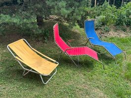 Homa Danemark Chaises longues vintage des années 70
