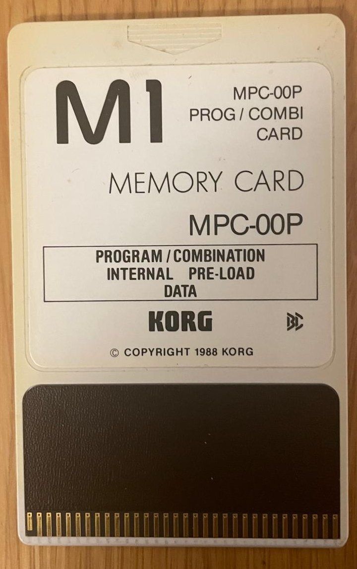 Korg Cartes mémoire: MPC-00P Programm / Combi Card für Korg M1 – D'occasion à Schaffhausen par Jove1