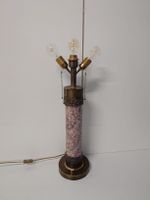 Marmor Stehlampe, Vintage Design Lampe, 3-flammig