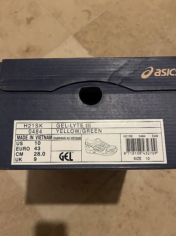 Asics Scarpe da uomo: Asics Gel Lyte III SlamJam Gr.43 – Usato da Davos Dorf venduto da fab_kt5r 1