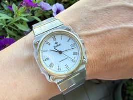 Zodiac Astroquartz NOS bracelet acier intégré