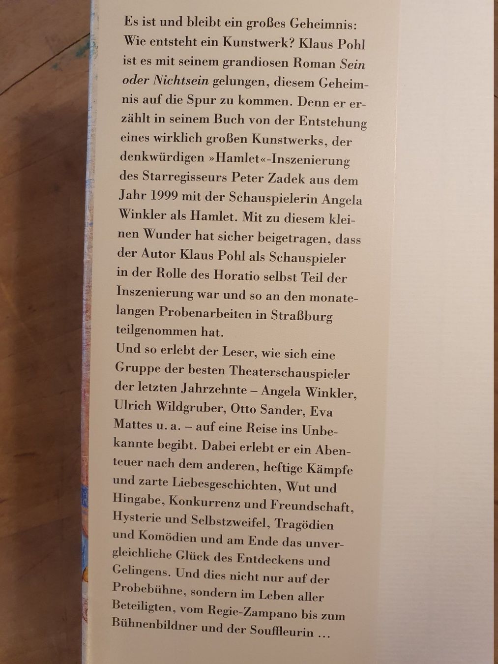 Bücher: Sein oder nicht Sein Klaus Pohl Galani Berlin – Gebraucht aus Zürich von loosebone 1