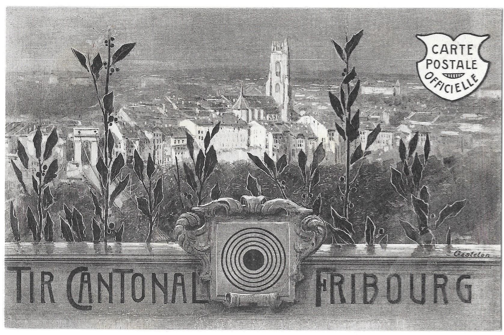 Cartoline postali: Fribourg Tir Cantonal 1905 – Usato da Olten venduto da clotaldi