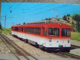 VRB Viznau-Rigi-Bahn Pendelzug Bhe 4/4 21 und Steuerwagen Bt