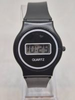 Schwarze Unisex-Digitaluhr in exzellentem Zustand