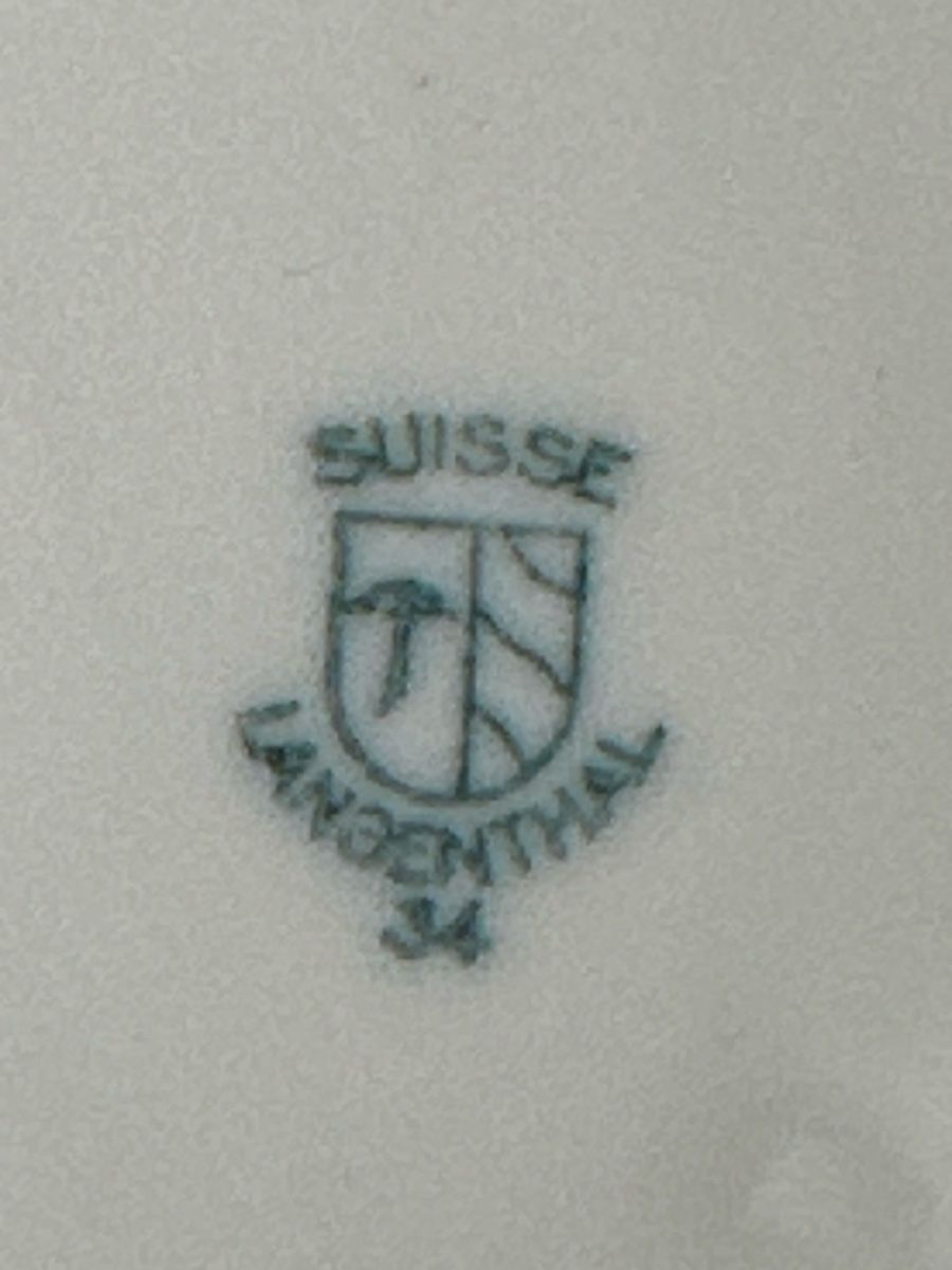 Servierplatten: Langenthal Suisse Serviertablett, Butterplättchen Vintage – Gebraucht aus Zürich von Chaeffeler 5
