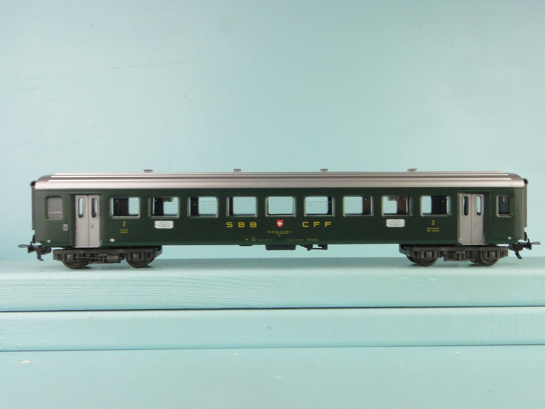 Fleischmann Modellini di ferrovie: Fleischmann 5134 SBB EW II, Märklin Kupplung – Usato da Bülach venduto da cann11 4