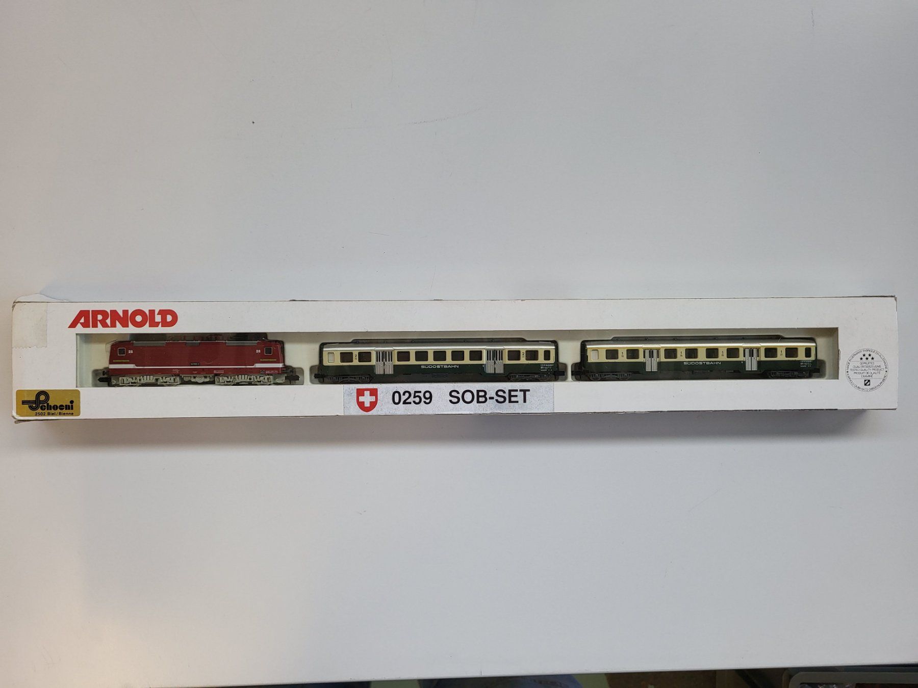 Arnold Modellini di ferrovie: Arnold 0259 SOB-Set in OVP – Usato da Brügg BE venduto da POU-BELLE 1