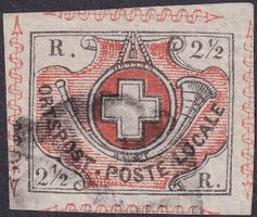 WINTERTHUR, Nr.12, überrandiges Prachtstück, 3 Atteste !!!