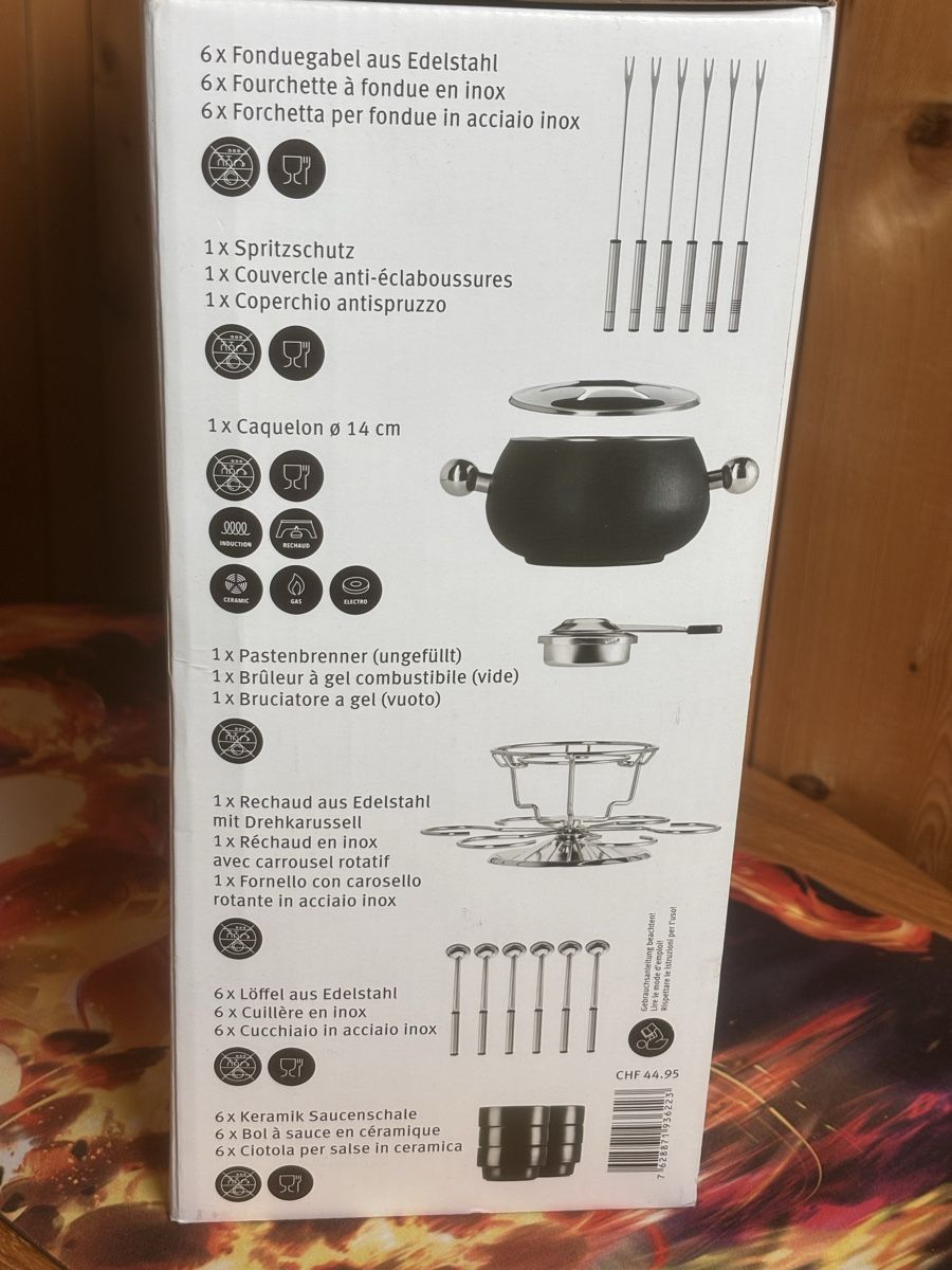 Migros Set di piatti: Fondue Set Bourguignonne/Chinoise, 22-teilig – Nuovo e nell'imballaggio originale da Trübbach venduto da Mansur93 1