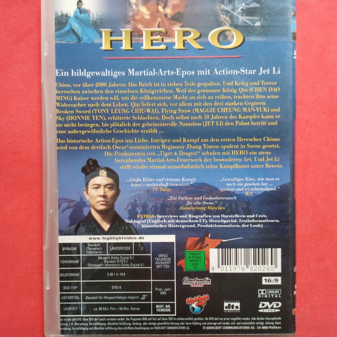 Alle DVDs: Hero – Gebraucht aus Dübendorf von kb86_MOVIE 1