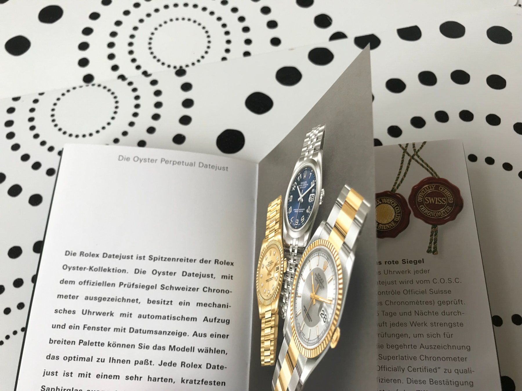 Rolex Documents: ROLEX ORIG. DATEJUST - OPERATING INSTRUCTIONS - DE 2006 !!! – Neuf (Voir description) à Epalinges par dream-watch 2