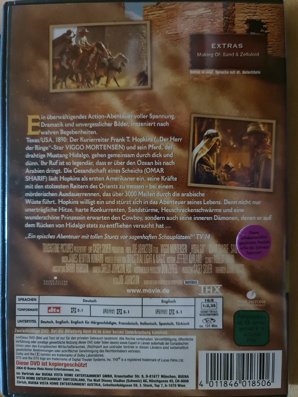 Tutti i DVDs: Hidalgo DVD – Usato da Dintikon venduto da Vexi 1