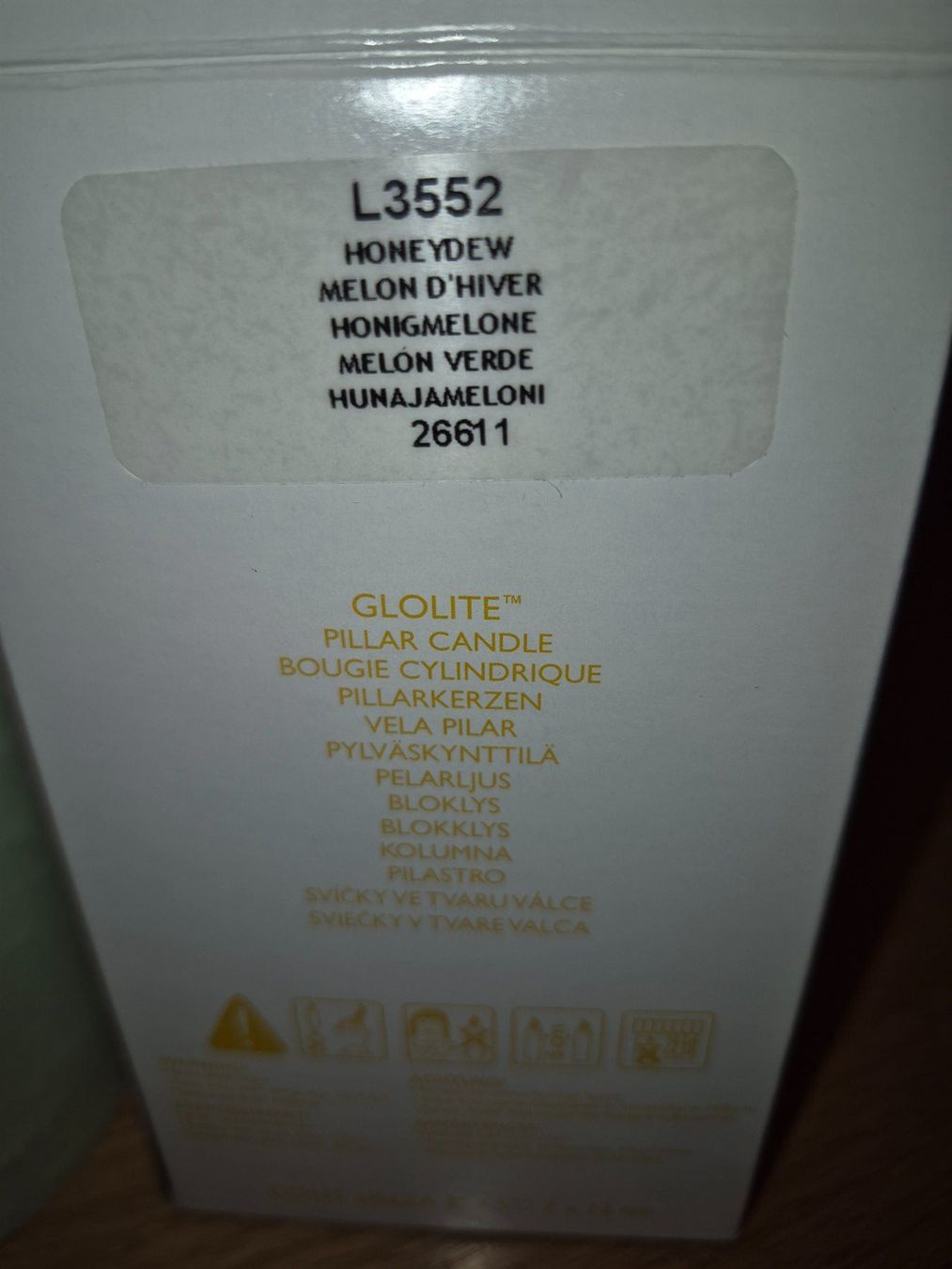 Partylite Candele: Partylite Glolite Pilarkerze Honigmelone – Nuovo (secondo la descrizione) da Buttikon SZ venduto da sefa02 1