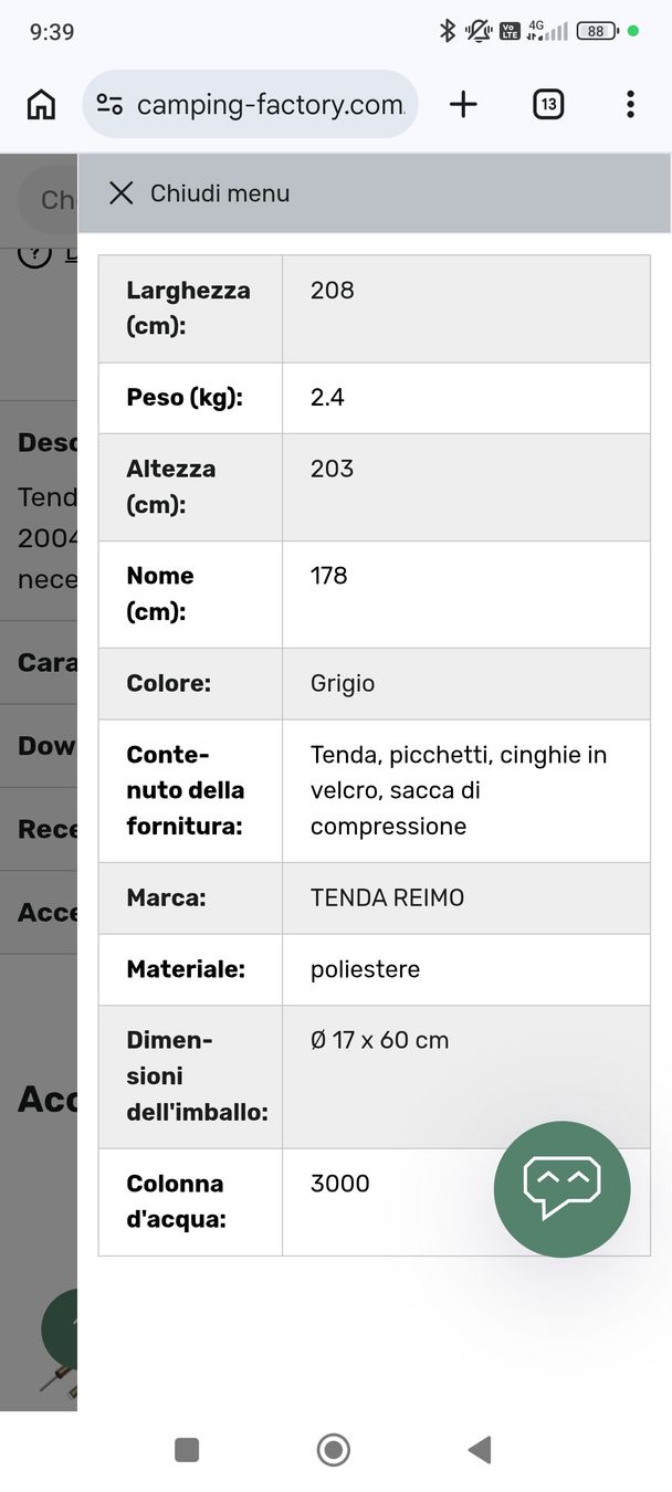 Auvents & marquises: tenda posteriore REIMO – D'occasion à Davesco-Soragno par gal_2wwd 5