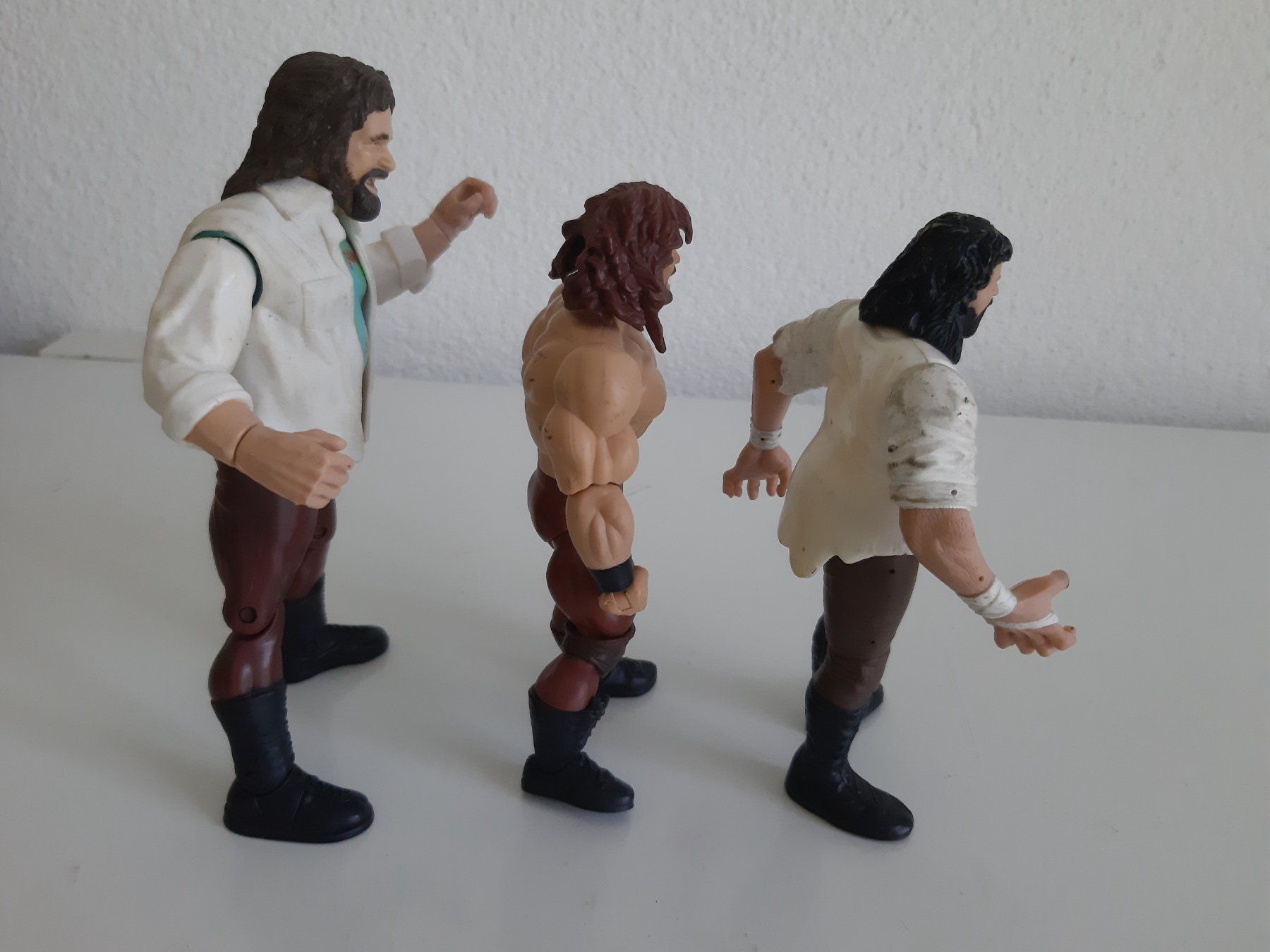 WWE Statuette: WWE Lot 3 Action Figure - Mick Foley Mankind – Usato da Buchs SG venduto da Bray_Law 3