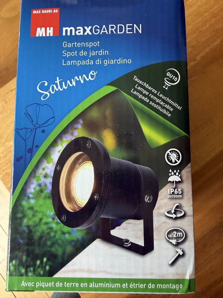 Lampade: Gartenspot (4 Spots) – Nuovo e nell'imballaggio originale da Zürich venduto da mimiarne 1