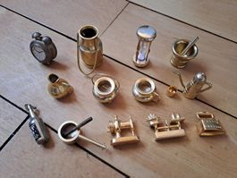 Konvolut Miniatur-Gegenstände Messing gebraucht