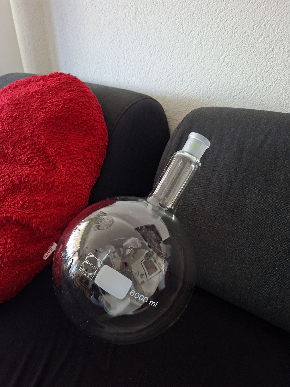 Schott Gläser: Rundkolben SCHOTT Glas 6000ml – Gebraucht aus Oberengstringen von Pepper6