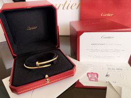 Cartier Juste un Clou Armreif Gelbgold Gr. 18 – FULL SET