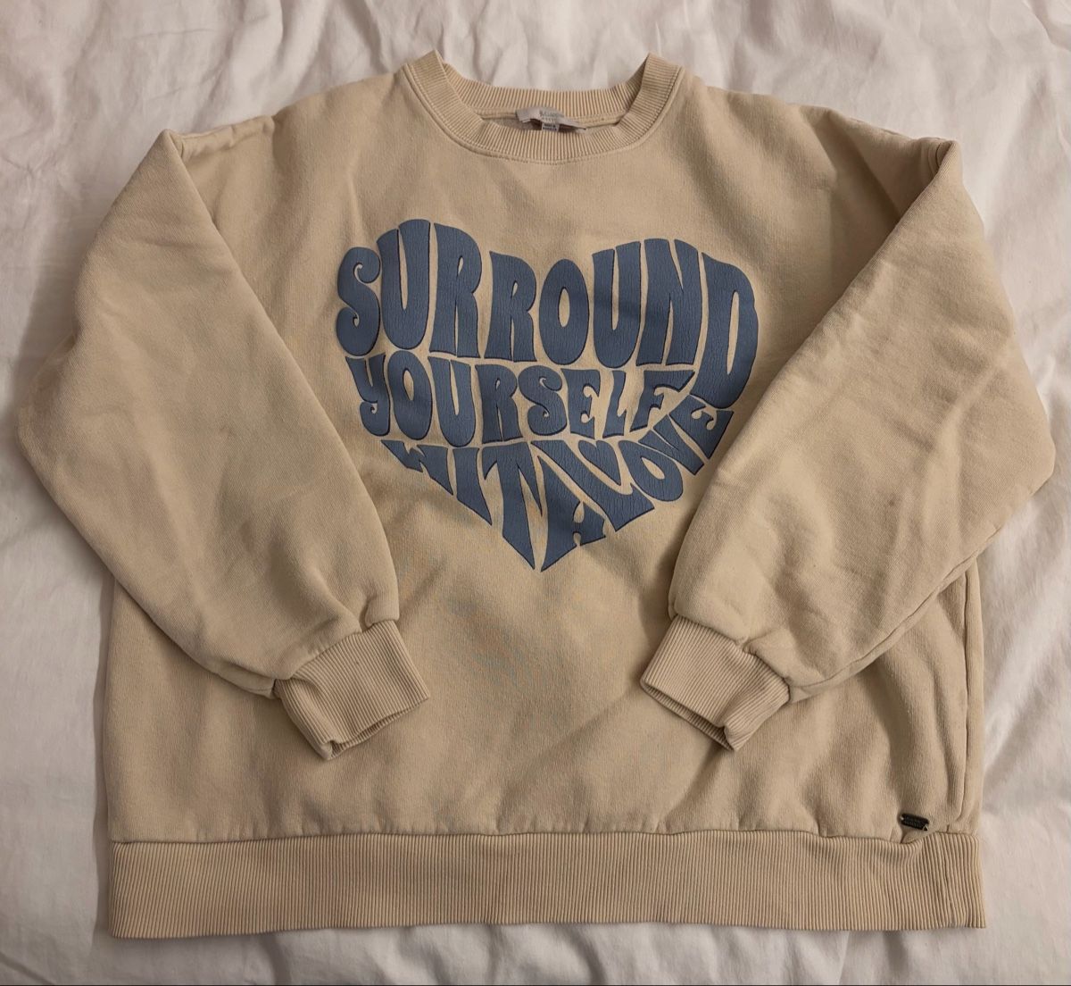 Pull&Bear Maglioni & Felpe: Beiger Pulli mit Print Grösse XS/S – Usato da Bösingen venduto da cozyyy.777