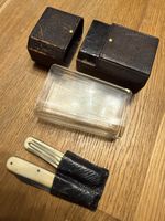Altes Taschenmesser & Gabel Set. Kutscher Besteck