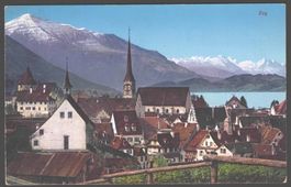 ZUG 1920, Nr. 8001, farbig, SCHÖN !