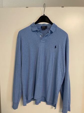 Polo Ralph Lauren Polohemd Grösse L Custom Slim Fit blau