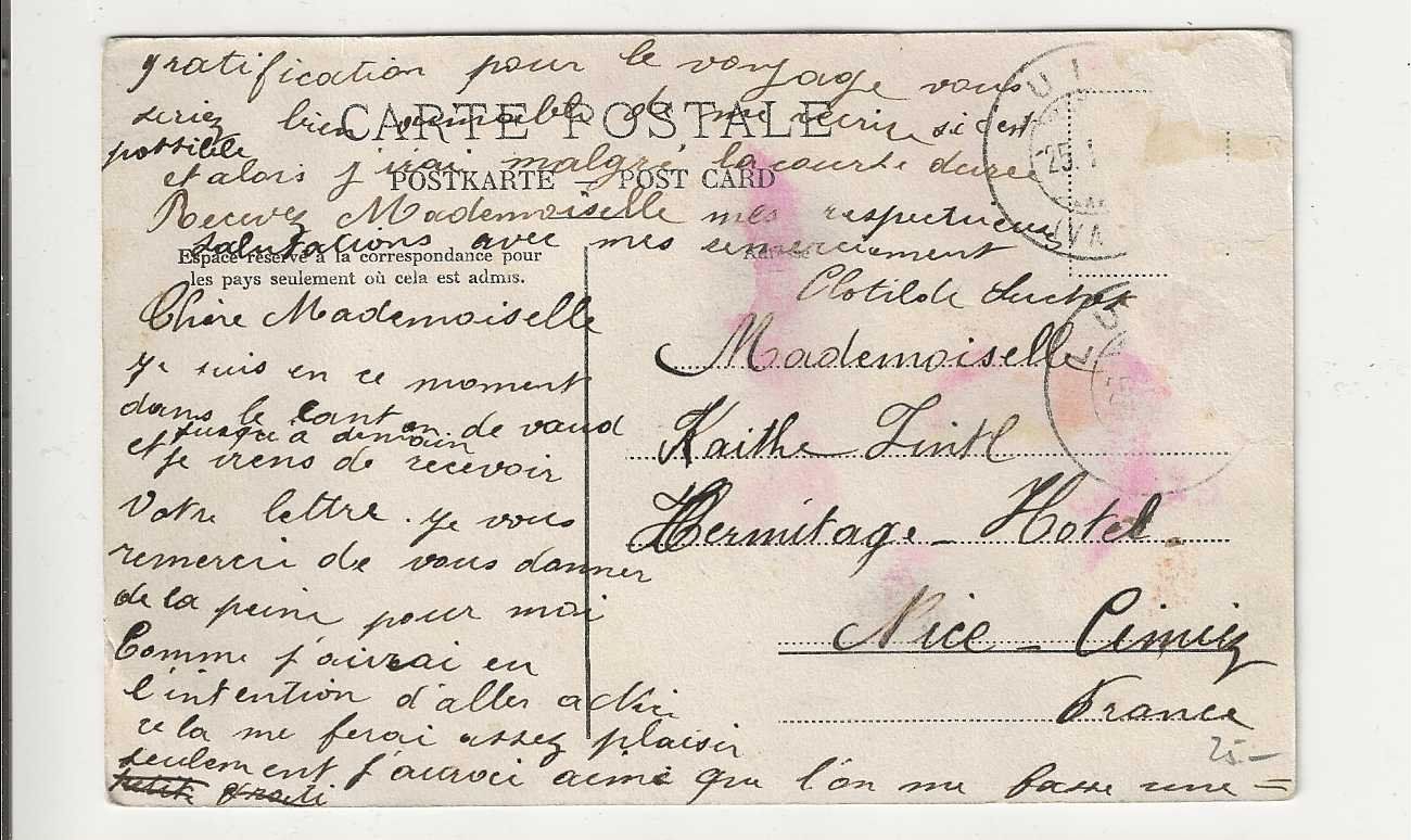 Cartoline postali: Luins, ca1910 – Usato da Spiez venduto da Niesen20 1