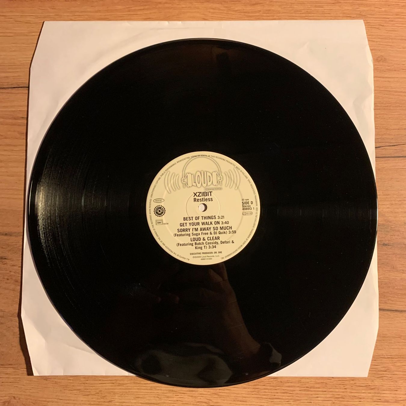 Vinyles: XZIBIT - RESTLESS...OG US 2000...VG/VG... – D'occasion à Gals par Diskopatshop 4