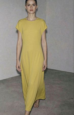 Gelbes Maxikleid, Sommer, leicht/Robe maxi jaune d'été M/10