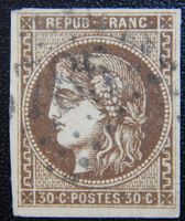 Frankreich Kat. 42a gest. Bordeaux 1870 Kat. 260 Euro