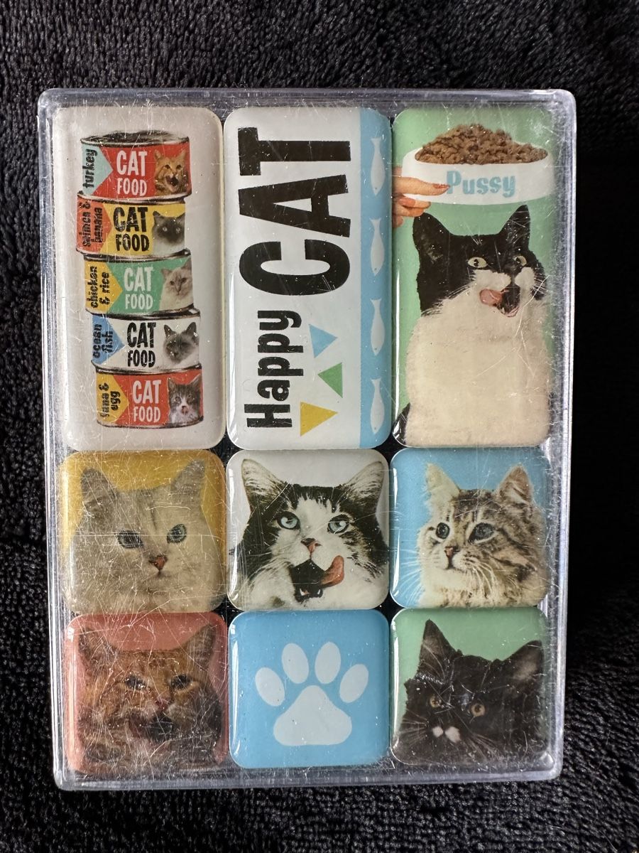 Calamite: Happy cat katze magnetset – Nuovo (secondo la descrizione) da Reinach AG venduto da rares75