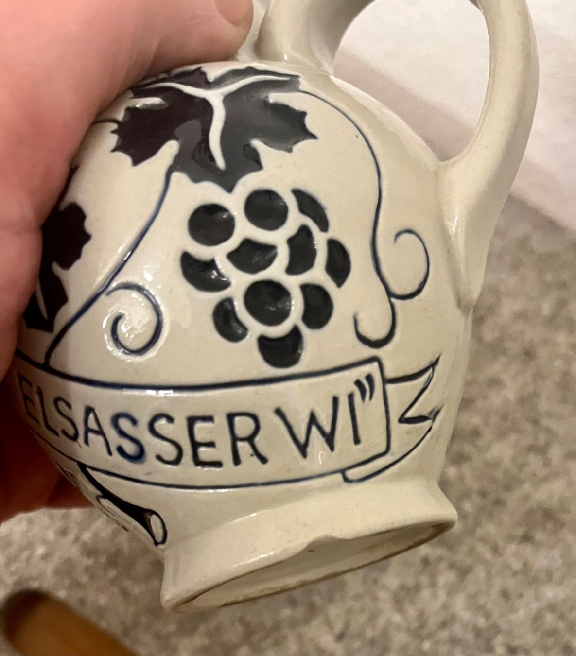 Caraffe: Weinkrüglein Heim Alsace 1/4l Steingut – Usato da Basel venduto da so1_nf6l 5