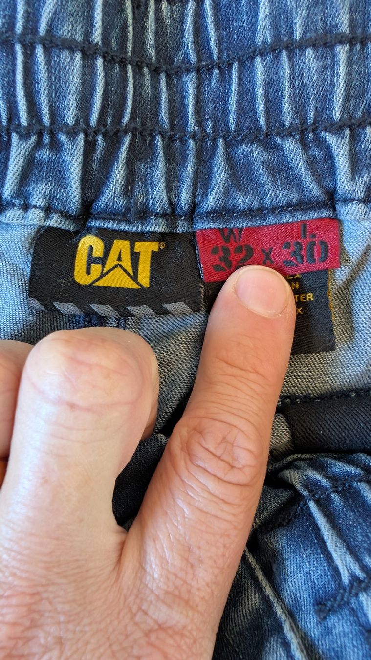 Caterpillar Jeans: CAT Arbeitshose Dynamic Gr. 32x30 (ca. M) Blau – Usato da Schmerikon venduto da speedi18 2