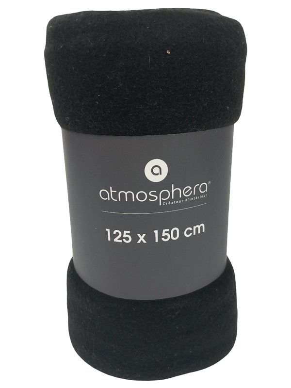 Coperte: ATMOSPHERE Fleece-Decke Schwarz – Nuovo (secondo la descrizione) da Hünenberg venduto da Restwert_Zug