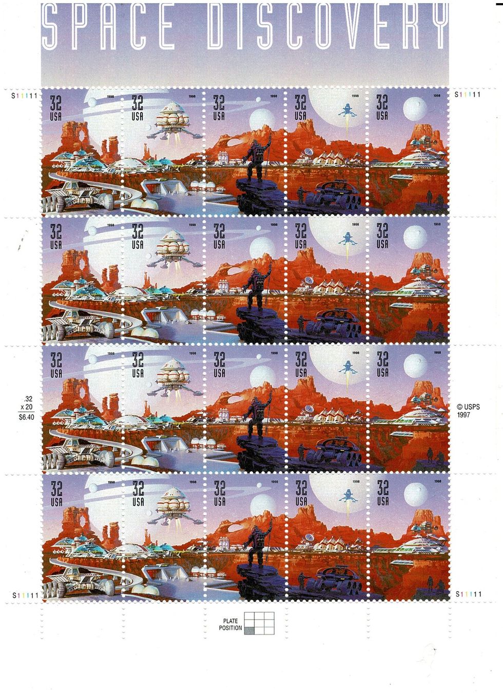 Tutti i francobolli: USA Space Discovery 1 KB ** – Nuovo (secondo la descrizione) da Lausanne venduto da Whorvath 1