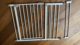 Schutzgitter Kinder Metall weiss Aufstellbar mit Zubehoer