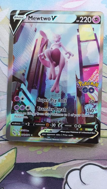 Mewtwo V Alternative Art Pokemon Go 072 | Kaufen auf Ricardo