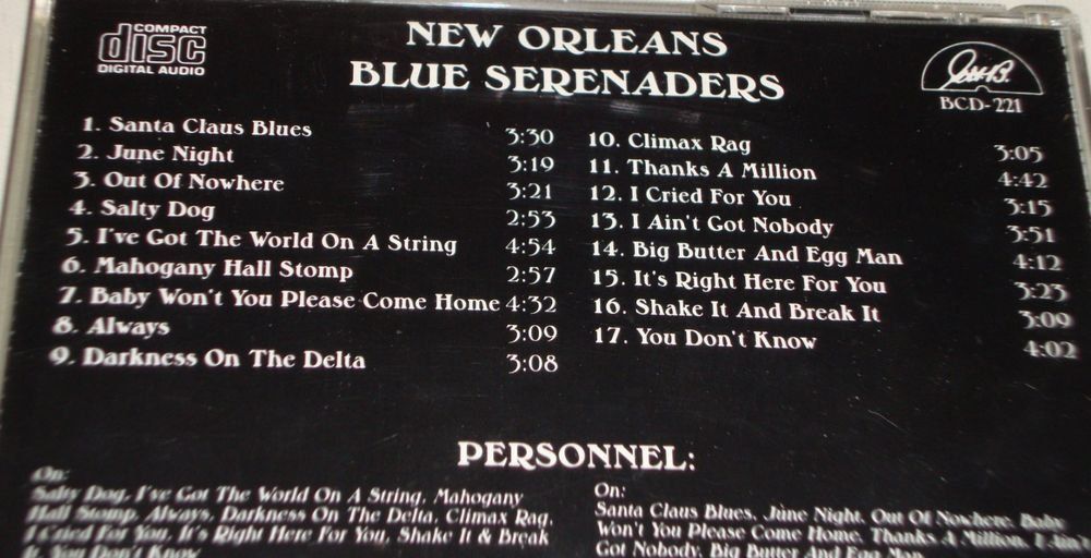 CD: New Orleans Blue Serenaders – Usato da Unterbäch venduto da vuqsa 2