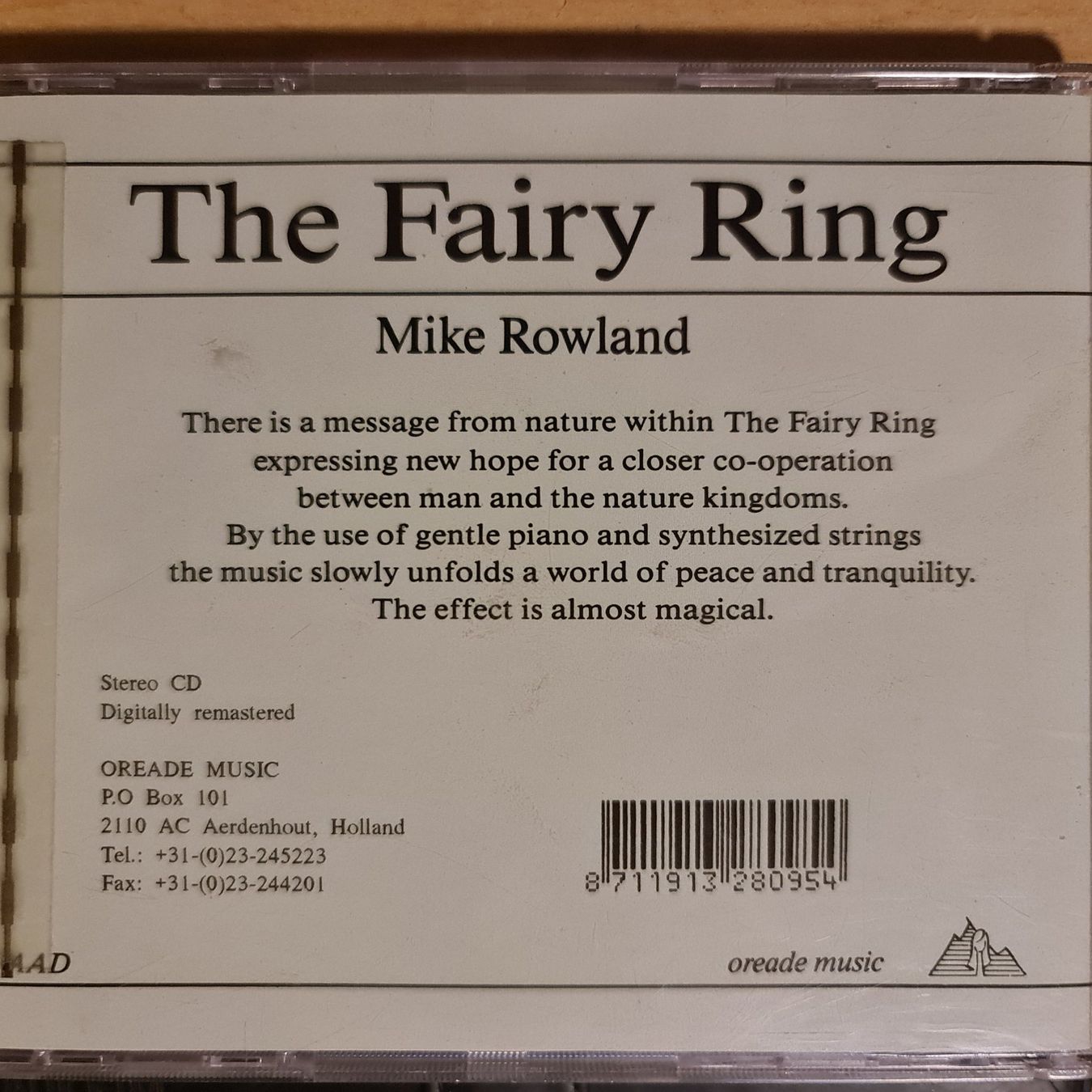 CD: The fairy ring - mike rowland – Usato da Dintikon venduto da Vexi 1