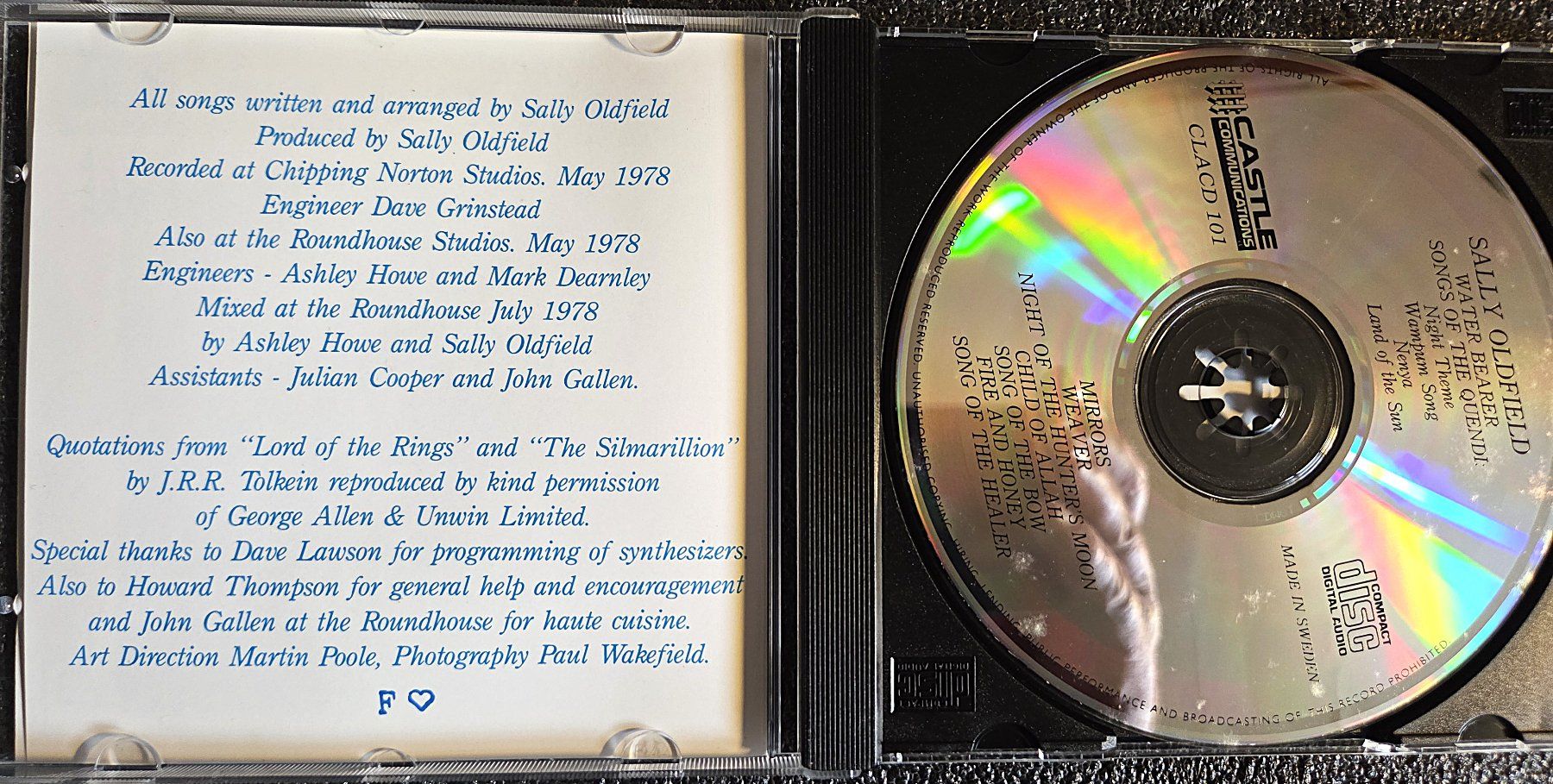 CD: Sally Oldfield - Water Bearer – Usato da Biberist venduto da Beaver58 1