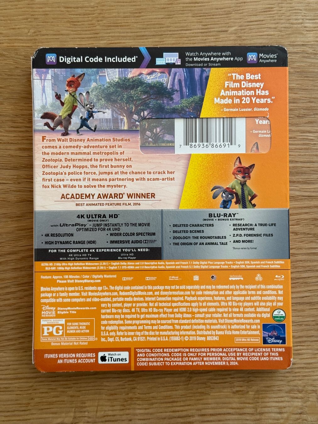 Tutti i DVDs: Zootopia 4k Bluray – Usato da Wallisellen venduto da Art_Vendorlay 1