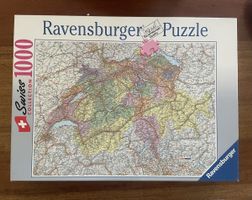 Puzzle “Schweizerkarte”, 1000 Teile, Ravensburger