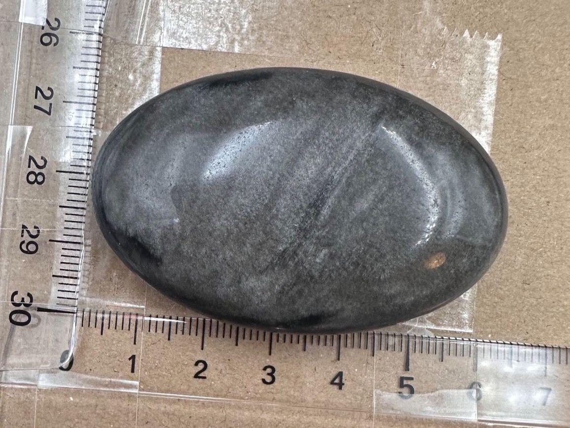 Mineralien & Heilsteine: Silber Obsidian Handschmeichler Heilstein – Neu und originalverpackt aus Männedorf von Handschmeichler 4