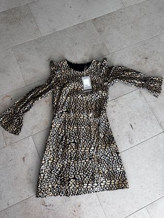 Zara Trafaluc Kleid Leo Print Grösse M neu mit Etikett