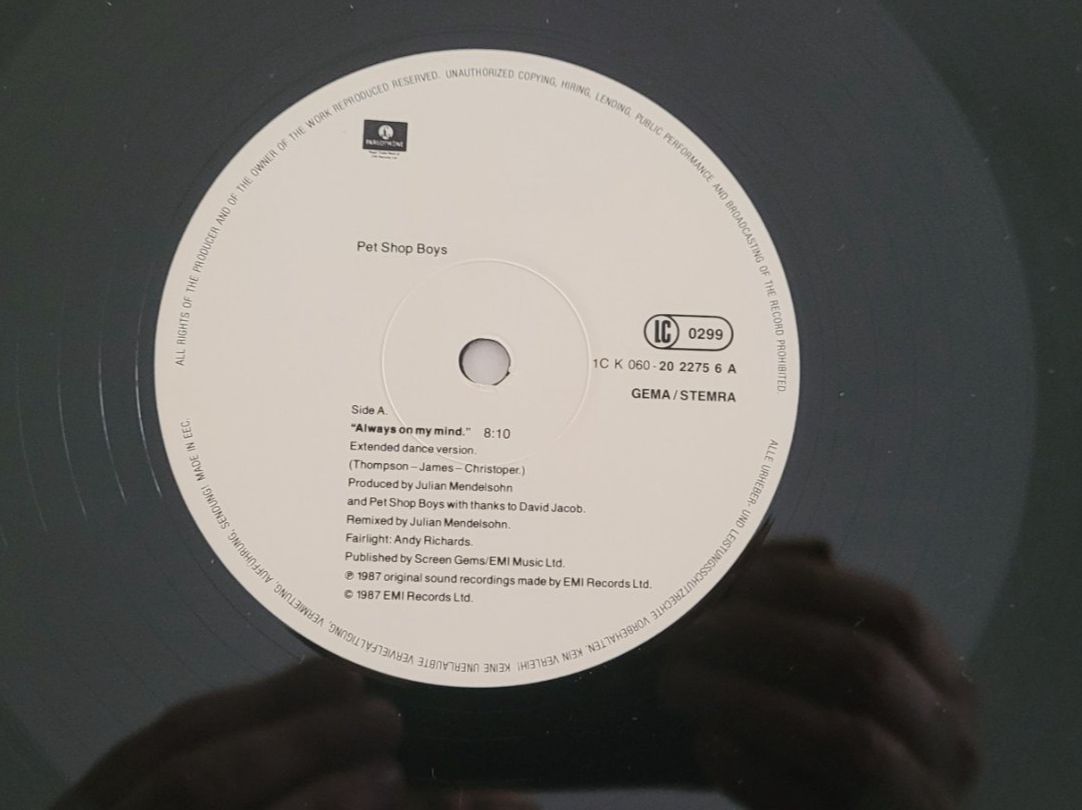 Schallplatten: Maxi  Pet Shop Boys – Gebraucht aus Martigny von MZ-67 2