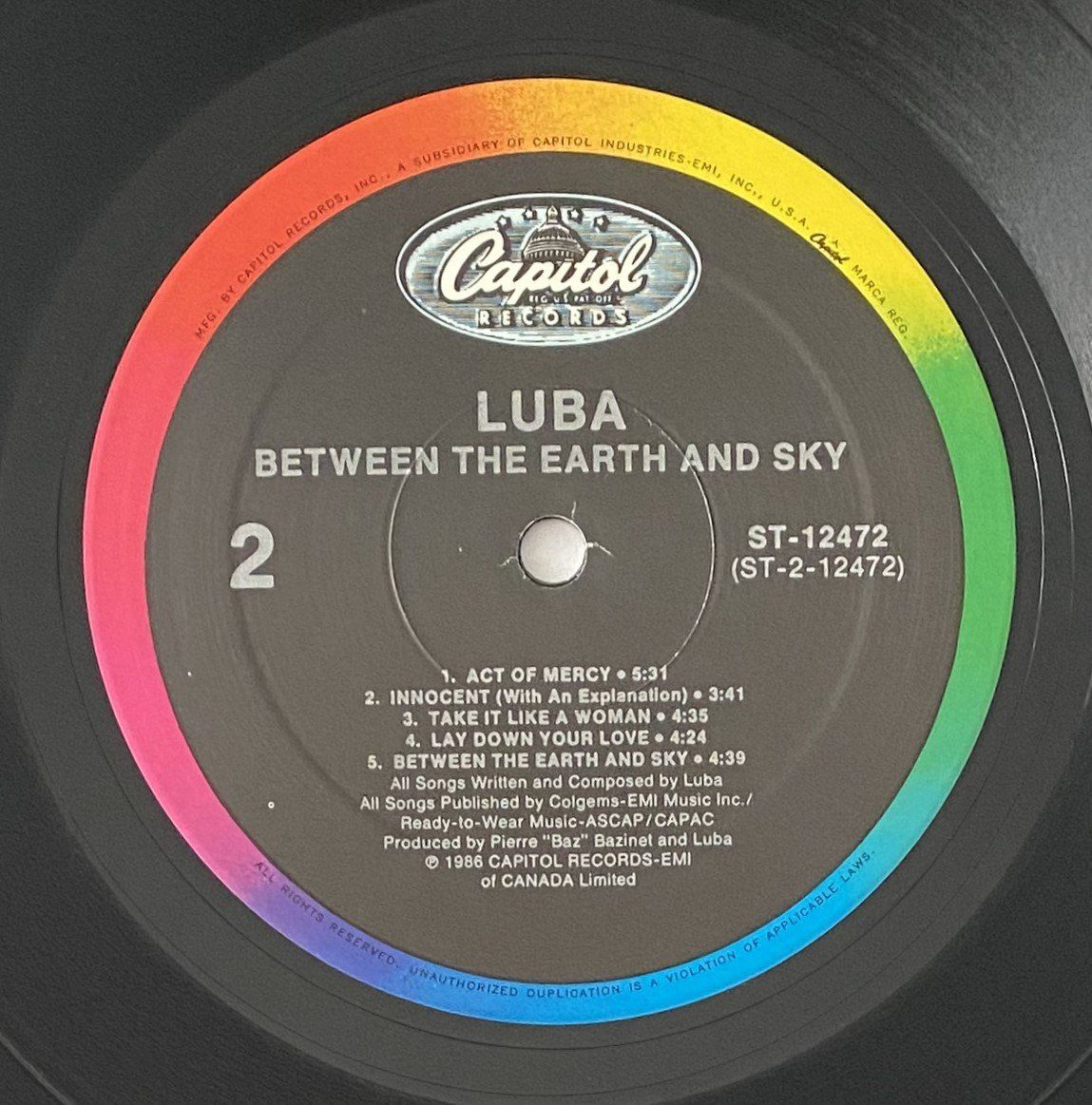 Schallplatten: Luba, Between The Earth & Sky – Gebraucht aus Flums von Empe1 3